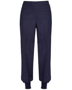 Semicouture Broeken ,Blauw ,Tapered Broeken