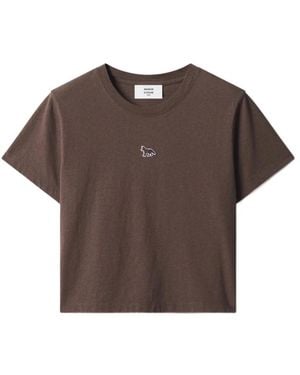 Maison Kitsuné T-Shirts - Marrón