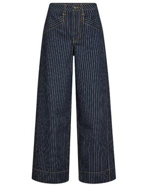 co'couture Siggacc Stripe Pant - Blauw