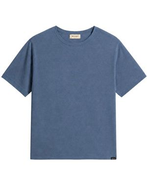 Woolrich Tricot T-Shirt Met Ronde Hals - Blauw
