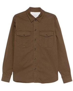 Moncler Overhemden ,Bruin ,Katoen Overshirt L1 091 2F00055 598Qh 82C