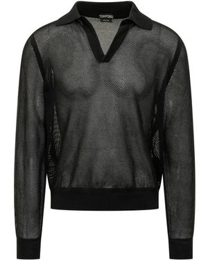 Tom Ford Polo Shirts - Black