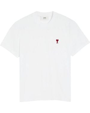 Ami Paris De Coeur T-Shirt - Wit