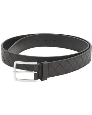 Bottega Veneta Accessoires ,Bruin ,Leer Intrecciato Riem