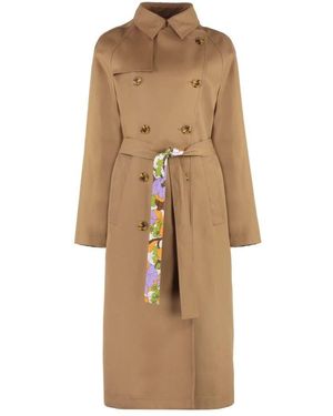 La DoubleJ Doppelreihiger Milano Trenchcoat - Natur