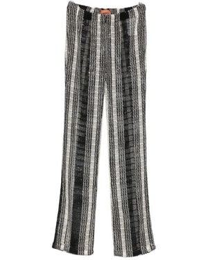 Missoni Broeken ,Veelkleurig ,Straight Broeken - Zwart