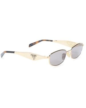 Prada Accessoires ,Geel ,Pr D51S Zonnebril - Metallic