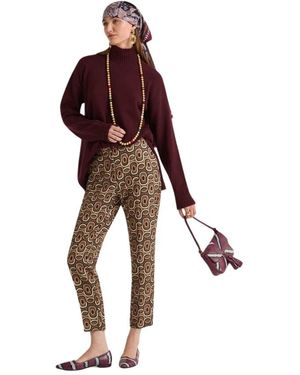 Maliparmi Straight Trousers - Brown