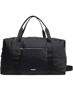 Calvin Klein Schlichte Weekender-Tasche Aus Nylon - Schwarz