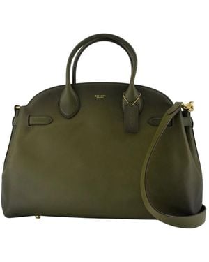 COACH Grüne Leder Shopper Tasche