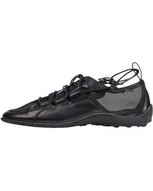 Samsøe & Samsøe Schoenen ,Zwart ,Leer Saastra Hybrid Flats Mesh 16119