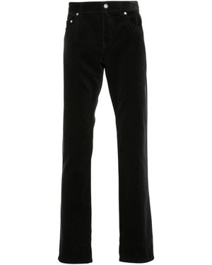 Saint Laurent Slim-Fit Corduroy Trousers - Black