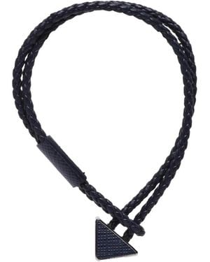 Prada Lederarmband - Blau