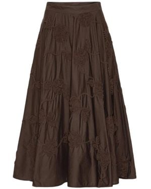 ROTATE BIRGER CHRISTENSEN Midi Skirts - Brown