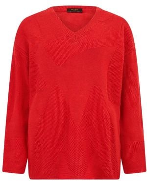 Moorer V-Neck Knitwear - Red