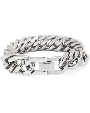 Nialaya Chunky Cuban Chain Bracelet - Mettallic