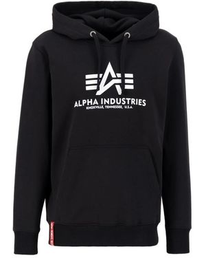 Alpha Industries Klassieke Hoodie Met Verstelbare Capuchon - Blauw