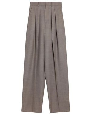 Saint Laurent Wide Trousers - Grijs