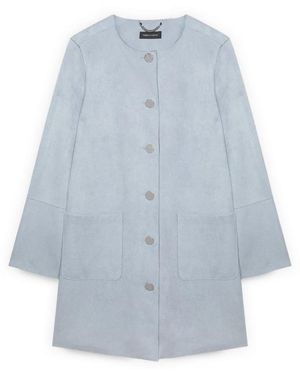 FIORELLA RUBINO Single-Breasted Coats - Azul