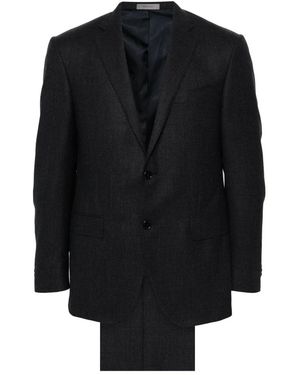 Corneliani Single Breasted Suits - Black