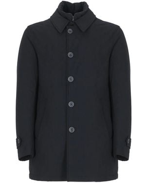 Herno Single-Breasted Coats - Bleu