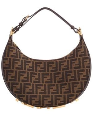 Fendi Kleine Graphy Kameratasche - Braun