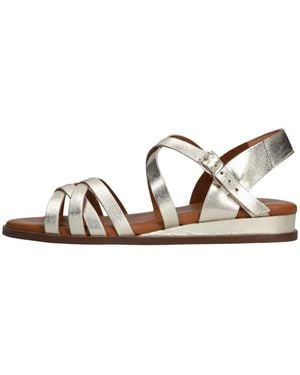 RED-RAG Goldene Tiny Wedge Sandalen - Braun