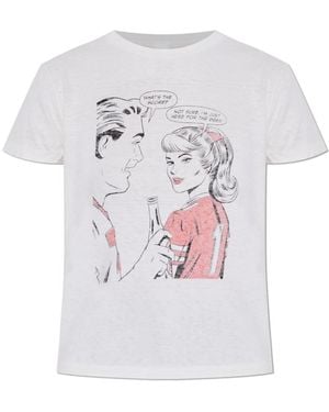 RE/DONE Printed T-Shirt - Wit