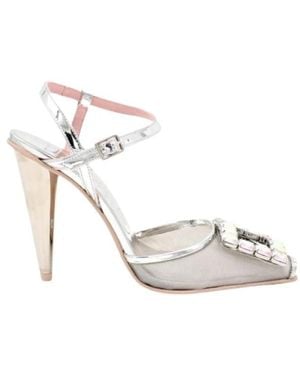 Ras High Heel Sandals - Métallisé