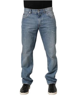 Dolce & Gabbana Jeans ,Blauw ,Denim Klassieke Denim Jeans