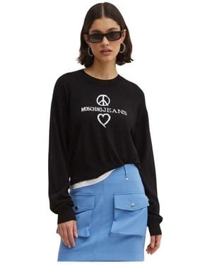 Moschino Round-Neck Knitwear - Noir