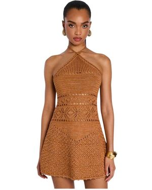 retroféte Short Dresses - Marrón
