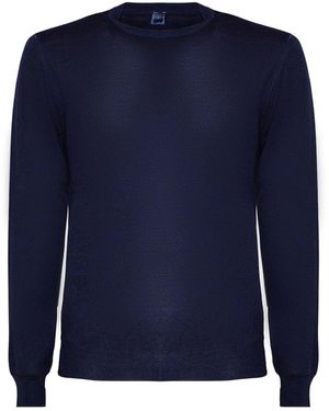 Fedeli Round-Neck Knitwear - Blauw