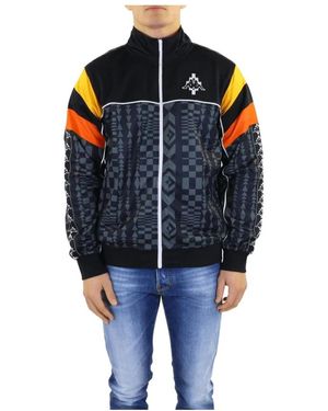 Marcelo Burlon Folk Kappa Track Jack - Blauw