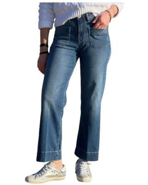 Denim Studio Flared Jeans - Bleu