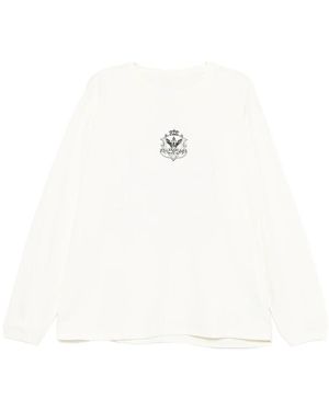 Rhude Langärmeliges Oberteil Mit Rundhalsausschnitt - Weiß