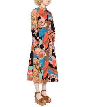 Etro Kleedjes ,Veelkleurig ,Maxi Jurken - Rood