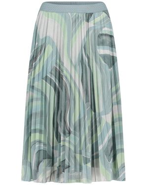 Betty Barclay Rokken ,Groen ,Polyester Geplooide Midi Rok - Blauw
