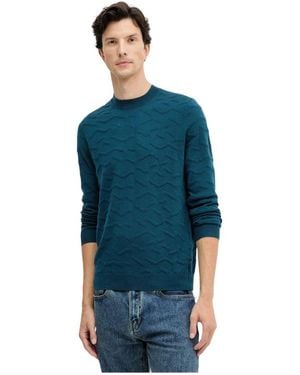 ARMANI EXCHANGE Round-Neck Knitwear - Blu