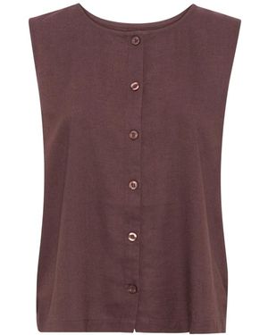 Kaffe Sleeveless Tops - Paars