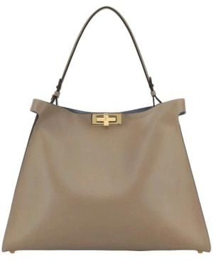 Fendi Way Large Tote - Grau