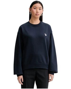 Paul Smith Hoodies & Sweatvesten ,Blauw ,Katoen Crewneck Sweatshirt