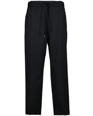 MM6 by Maison Margiela Straight Trousers - Black