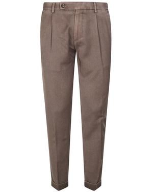 BERWICK 1707 Slim-Fit Trousers - Brown