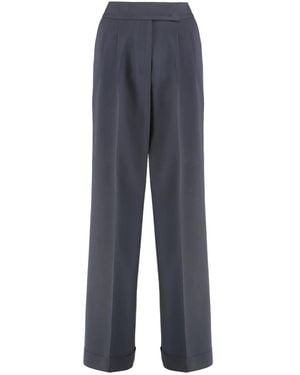 Peserico Straight Trousers - Blue