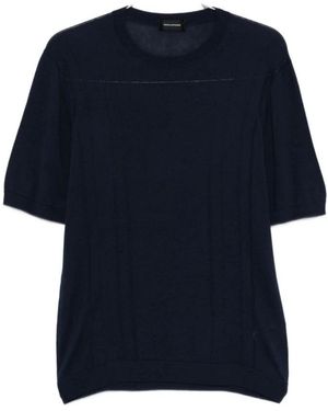 Tagliatore Truien & Vesten ,Blauw ,Rondgebreide Trui