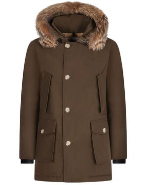 Woolrich Arktischer Parka Mit Abnehmbarem Pelzbesatz - Braun