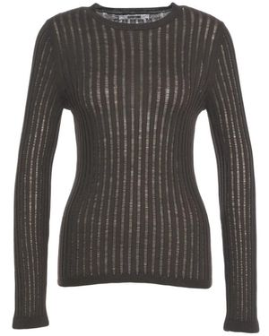 Grifoni Round-Neck Knitwear - Gray