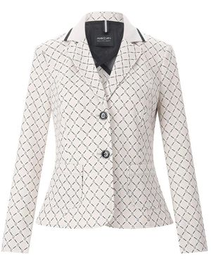 Marc Cain Jassen ,Leer Blazers - Wit