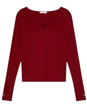 Patrizia Pepe Round-Neck Knitwear - Red